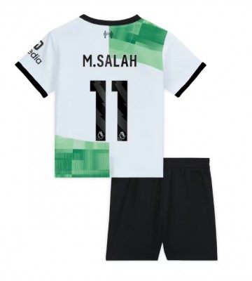 Liverpool Mohamed Salah #11 Koszulka Wyjazdowych Dziecięca 2023-24 Krótki Rękaw (+ Krótkie spodenki)